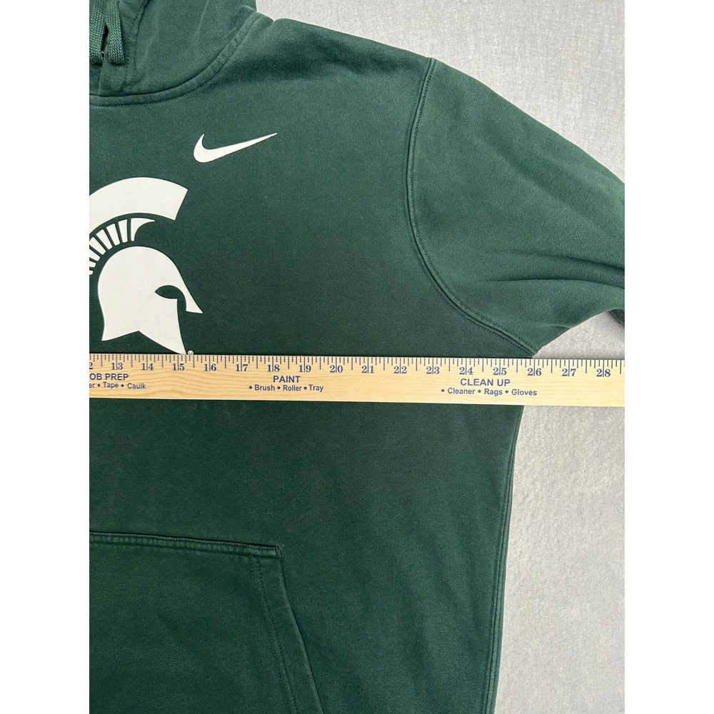 Nike Michigan State Spartans Hoodie Mens XL Green MSU NCAA Pullover Sweatshirt - Picture 4 of 6